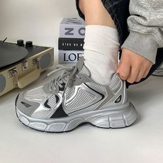 여성 실버 패션 운동화 어글리슈즈 키높이 스니커즈 danmarcode*5602258901EA