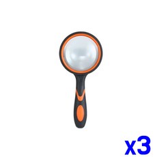 50mm 손잡이 돋보기 x3개 휴대용, A-50mm
