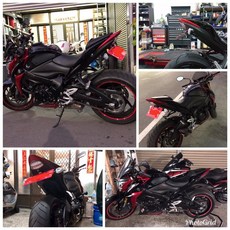 小梁部品 SUZUKI GSX S1000 S1000F 短牌架 鬍鬚牌 後牌架 翹牌 川崎 附牌照燈 永久保固, 1個