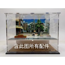 1:64 자동차 다이캐스트 모형 디오라마 베이스 투명 케이스 세트, E, 1개