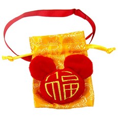 招財喜氣紅包項圈 新年寵物項圈 寵物紅包袋 貓狗新年裝扮, 1個, 金色, 金色和紅色