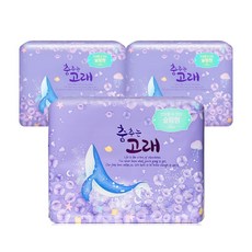 춤추는고래 대용량 생리대 날개형 18P X 3팩, 3개, 18매입