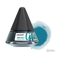 모나미 153 네오 만년필 병잉크 피코크그린 청록 30ml 6개