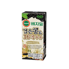 베지밀 검은콩과16곡두유 190ml x 72팩, 72개