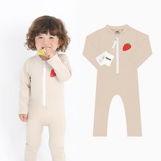 베이비솔 베리베어 유아 아동 수영복 남아 여아 올인원 긴팔