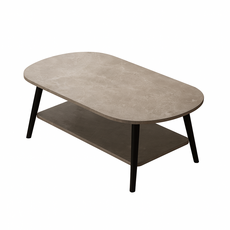 【好的家居】簡約橢圓茶几 茶几桌 客廳桌 小圓桌 邊桌, 板材1.2, 80【布朗紋】