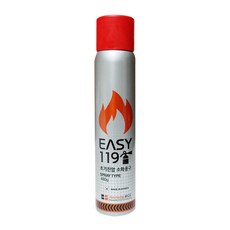 이지119 차량용 스프레이형 휴대용 소화기 실버 515g + 고정홀더, 2개
