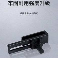 玻璃移門鎖, 特厚移門鎖啞黑 送安裝工具, 1個