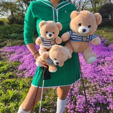 인형유틸우드커버 인형드라이버커버 캐릭터 곰돌이 곰인형, 드라이버커버, 1개