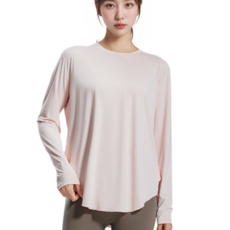 로브로코 루즈핏 임산부 요가 긴팔 티셔츠
