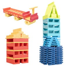 【木製阿基米德建築積木條】卡普樂積木 建構棒建築條 積木棒 積木條 木棒木條骨牌 堆疊建構積木 益智遊戲玩具桌遊, 1個, （送人選）拼色300片彩盒