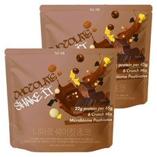 니아르 고단백 쉐이크 프로틴 쉐이킷 초코맛, 10개, 45g