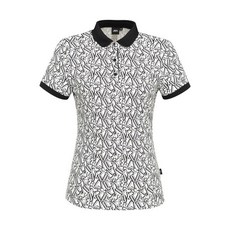 JDX 여성 캐주얼 패턴 피케티셔츠 - X2TSU7541BK