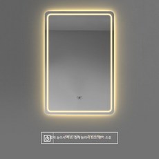 LED 스마트 욕실 거울 터치스크린 터치식 방수 조명 거울 김서림 방지 벽걸이 거울, 6_B형 따뜻한빛 원터치 조명 90x150 센티미터