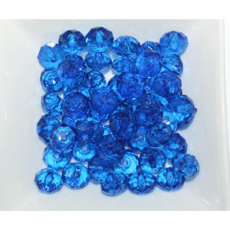 크리스탈 비즈 론델컷 비즈공예재료 팔찌 만들기, 블루 A4828, 1세트, 10mm