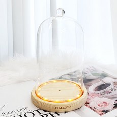 더라임코리아 LED 베이직 대형 유리돔 무드등 부케 말리기 DIY 재료, 단품