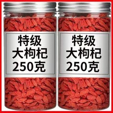 구기자 닝샤 특급 신구기자 무황 정통 붉은 구기자 건조먹기 물에 담가먹는 와인수프, 초대형캔(500g+대추15g), 1개