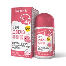 굿앤키즈 맛있는 어린이 알티지 오메가3 츄어블, 1개, 90정