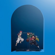 <극장판 귀멸의 칼날: 무한성편> 격투 아크릴 스탠드 탄지로&기유 VS 아카자, 1개