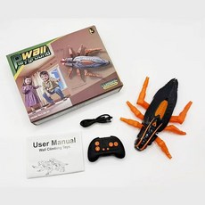 도마뱀장난감 벽타는 인형 찐드기 백합 원격 덩굴 장식품 목도리 조종, 1개, B. 원격 조종 기어오르는 바퀴벌레