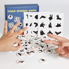 手影遊戲 親子互動 益智玩具, 1套