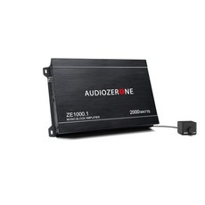 AUDIOZERONE 차량용 오디오 증폭기 ZE1000.1 2000W 모노블록 클래스 D MOSFET 서브우퍼 1-4옴 안정 로우 패스 크로스오버 전원 공급 장치 스테레오, AUDIOZERONE 차량용 오디오 증폭기 ZE1000