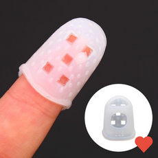 수예용품 손가락보호 실리콘 골무 사무용 밴드, 1개, 소(c)