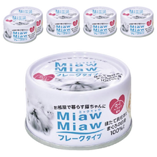 MIAWMIAW 妙喵 片狀貓罐頭, 鮪魚 + 干貝, 70g, 6罐