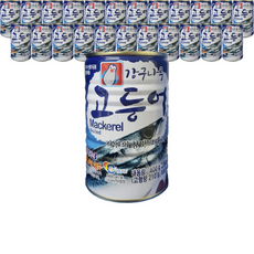 강구나루 고등어 통조림 업소용 대용량, 400g, 24개