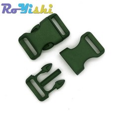 파라코드 팔찌백백용 개팩 플라스틱 윤곽 측면 릴리스, 1개, 5. Army Green