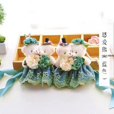한국 캐릭터 아이디어 커튼 버클 커튼 스트랩 귀여운 피규어 곰 커튼 스트랩 꽃 웨딩 액세서리, 색깔4