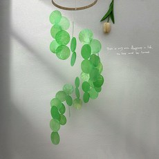 천연조개 풍경 민트 풍경소리, E. 그린 회전