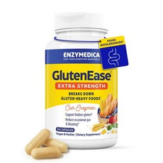엔자이메디카 글루텐 이지 Gluten Ease 엑스트라 스트렝스 효소 30캡슐, 30정, 1개
