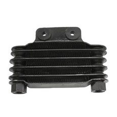 범용 오토바이 엔진 오일 쿨러 158mm 냉각 100cc-250cc 65ml 자전거 ATV, 4)Black m12 x 1.25