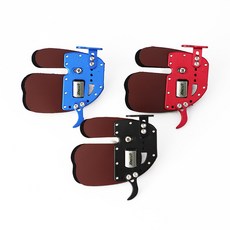 DECUT RUGBII 양궁 손가락 보호 양궁 왼손 장갑 오른손 손가락 패드, Red size S RH, 1개