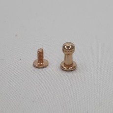 SEC 가죽공예 단추 솔트레지 골드 6mm 5P 가죽공예재료 가방부자재 가방끈부자재