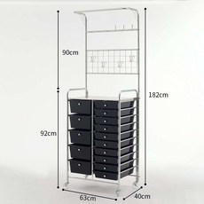 이동식 트롤리 틈새 바퀴달린 세탁실 선반 수납장