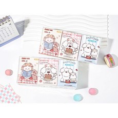 【俊購商城】可愛卡皮巴拉面紙 一次性便捷面紙 迷你衛生紙 外出必備, 1個, 線條小狗手帕紙(9包入), 8