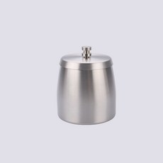 DIU 不鏽鋼帶蓋菸灰缸加厚防風家用酒店餐廳禮品ktv, 1個, 本色帶蓋帶煙柱【盒裝】:8CM小號【帶蓋帶煙柱】
