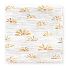 SwaddleDesigns 면 모슬린 포대기 담요 남아 및 여아용 속싸개 최고의 샤워 선물 116.8 x 116.8cm46 46인치 어린 양 스털링 182379, Butterum Sunny Days