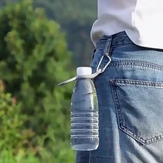 휴대용 실리콘 물병거치대 카라비너 페트병 수건 홀더_ 2027655EA, 랜덤색상 1P