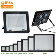 LED 투광 조명 10W 홍수 빛 220V 방수 IP66 야외 벽 정원 스포트라이트 반사판 Foco 램프, 01 10W, 02 Cold White, 01 AC110V(100-130V)