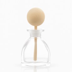 차량용디퓨저용기 디퓨져공병-5ml(사각우드), 50ml-우드볼, 1개