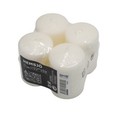 이케아 헴셰 양초 (5.7cm*8cm) 4입 3개, 무, 4개