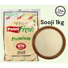 Patel Fresh Double Roasted Sooji (Semolina ) 1kg 파텔 프레시 세몰라너 밀가루 1kg, 1개
