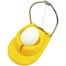 簡易切蛋器，快速製作沙拉便當，安全材質廚房必備小工具, 黃色, 1個