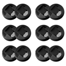 소다 캔 뚜껑 커버 12팩 원형 프로텍터 재사용 가능한 플라스틱 뚜껑 표준 소다 음료 맥주 주스 음료 캔 보관 6.1cm(2.4인치) 블랙, 소다 캔 뚜껑 커버 12팩, 원형 프로텍터, 재사용 가