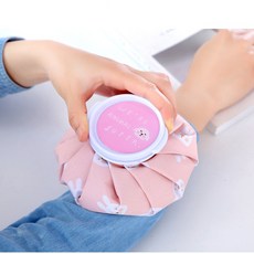 focus 얼음주머니(중) 골프 얼음주머니 찜질팩 온찜질, [04]냉온 찜질주머니중화이트딸기, 1개