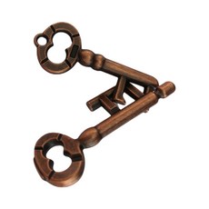 魯班鎖 孔明鎖 益智玩具, 1個, 鑰匙鎖