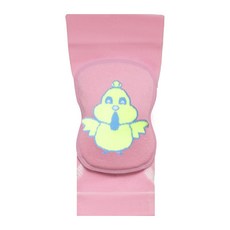 青少年護膝籃球跪地舞蹈護膝蓋防撞關節保護兒童足球十二生肖護膝, 粉色【神氣雞】:M碼【一副】, 1個